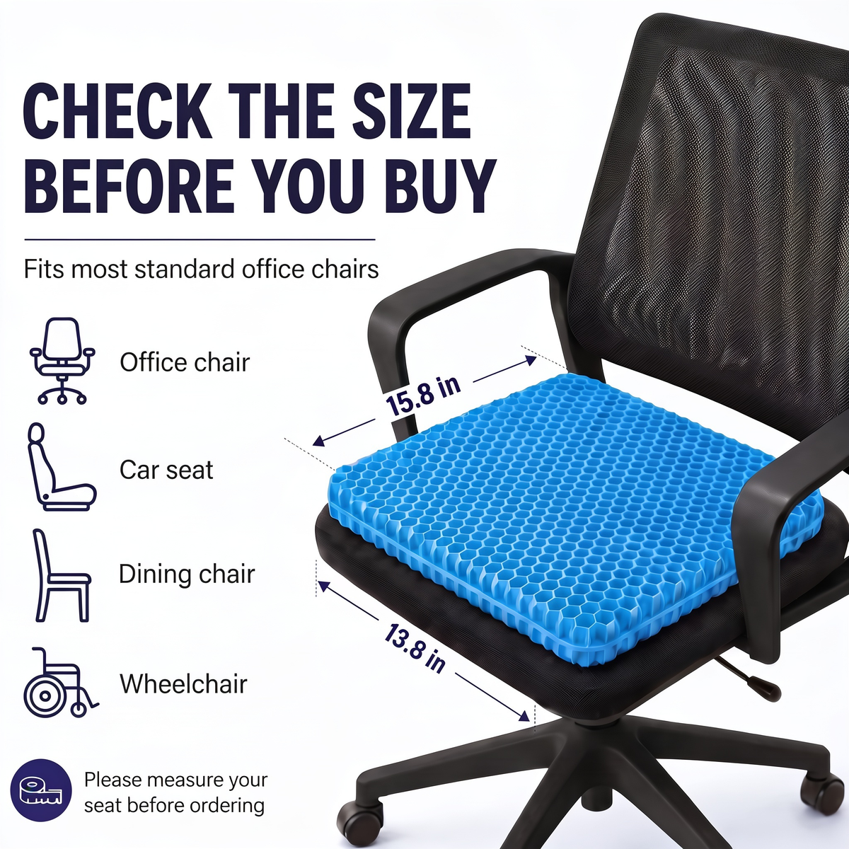 ErgoGel™ - Gel Seat Cushion 2.0